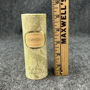Houbigant CHANTILLY Perfumed Talc Vintage Powder Container Lace Vanity Decor